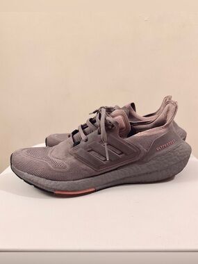 adidas Ultraboost 22 Running Sneakers - Mauve Pink Gray